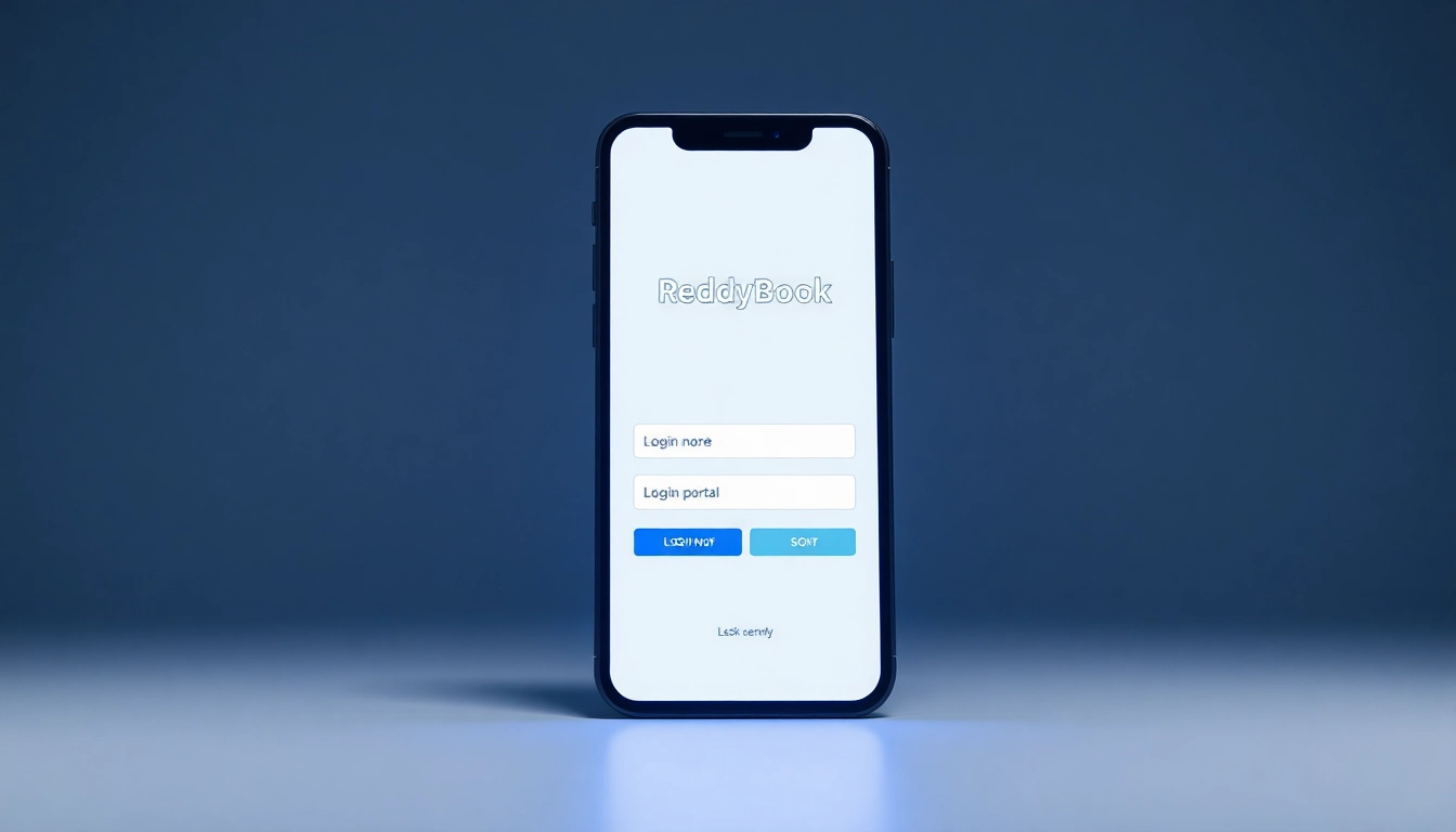 The Reddy Book Login page displayed on a sleek mobile device, emphasizing secure account access and user-friendly interface for seamless betting.